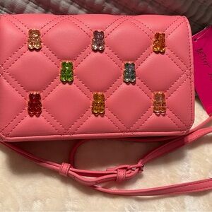 Betsey Johnson Pink Quilted Crossbody Bag NWT